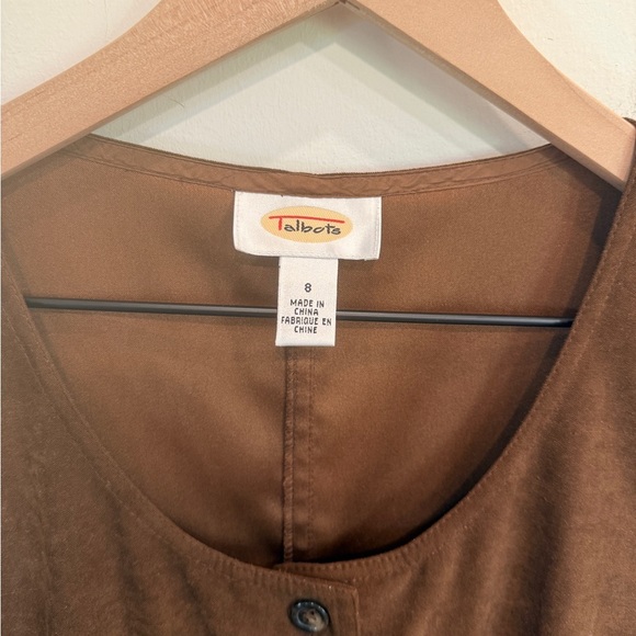 Coffee Brown Button Down Dress - Picture 2 of 6